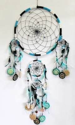 Grand Attrape-rêves Turquoise 94cm