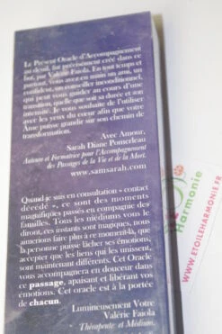 Guide Accompagnement Pour Le Deuil - Oracle -EtoileHarmonie Promos Boutique 9782954868202 etoileharmonie