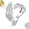 Bague Aile D'ange Gardien Harmonie - Argent Sterling 925