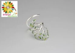 Bague 925 Argent Sterling Arbre De Vie à Feuilles -EtoileHarmonie Promos Boutique bague 925 en argent sterling arbre de vie etoilehamonie bijoux zen a 2