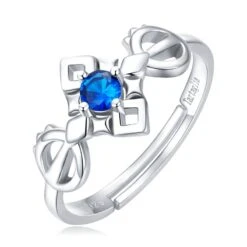 Bague Mixte Ajustable En Argent Sterling 925 Aux Choix Femmes Ou Hommes -EtoileHarmonie Promos Boutique bague ajustable argent 925 pour femmes hommes etoileharmonie fr 1