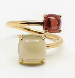 Bague Ajustable Cabochon Cristal Quartz Et Grenat 5 Bague Ajustable Cabochon Cristal Quartz Et Grenat -EtoileHarmonie Promos Boutique bague ajustable cristal quartz grenat etoileharmonie