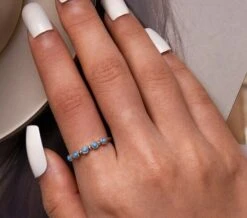 Bague Ajustable Torsadée Turquoise Argent 925 -EtoileHarmonie Promos Boutique bague ajustable torsadee turquoise argent 925 etoileharmonie fr 3