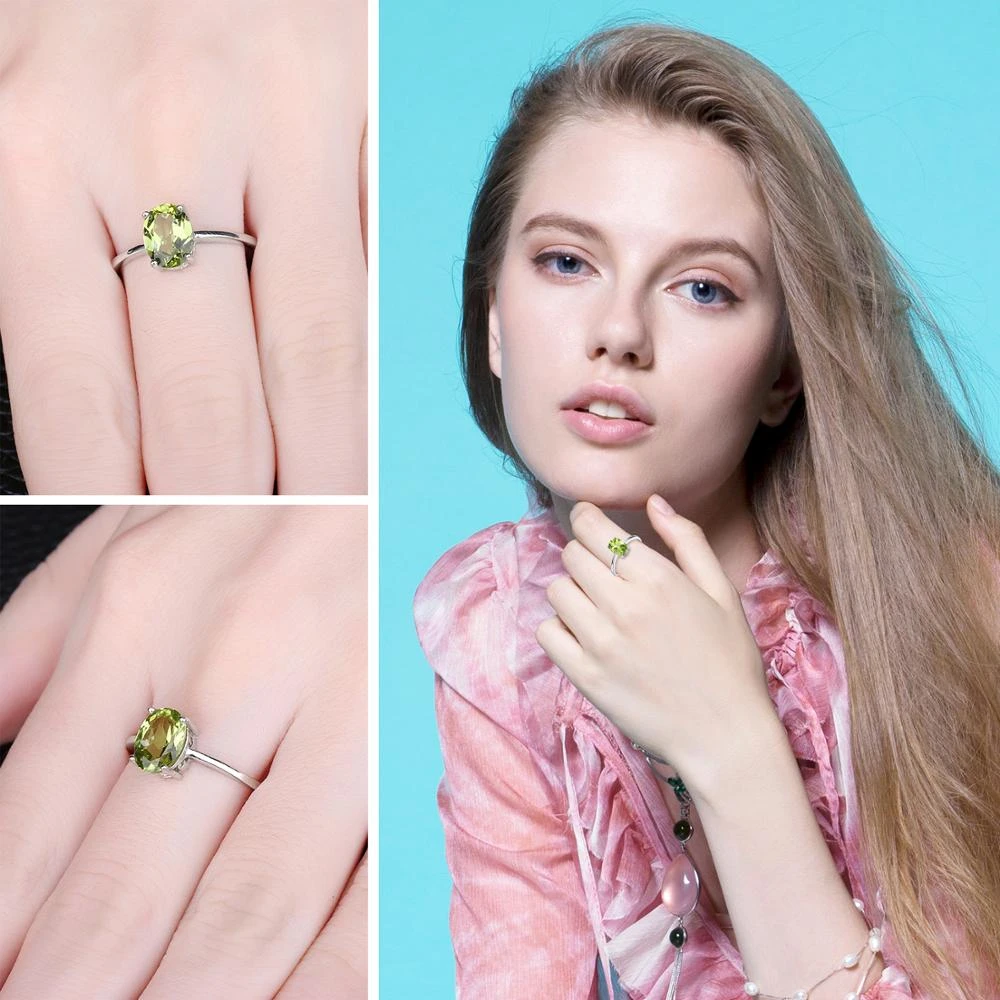 Bague Péridot En Argent 925 2 Bague Péridot En Argent 925 – Image 2