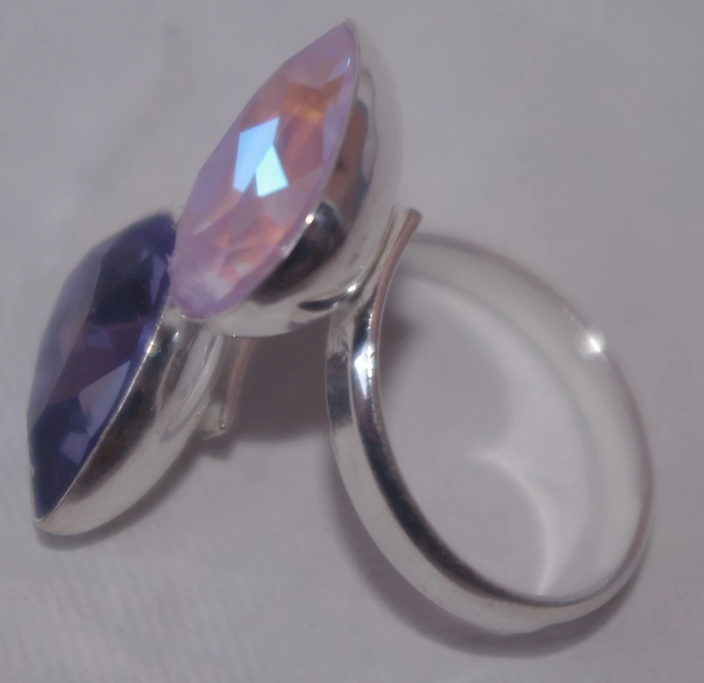 Bague Ajustable Swarovski Argent 925 2 Bague Ajustable Swarovski Argent 925 – Image 2