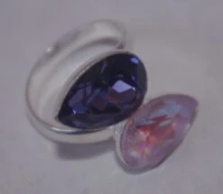 Bague Ajustable Swarovski Argent 925 6 Bague Ajustable Swarovski Argent 925 -EtoileHarmonie Promos Boutique bague argent swarovski etoileharmonie fais main 2