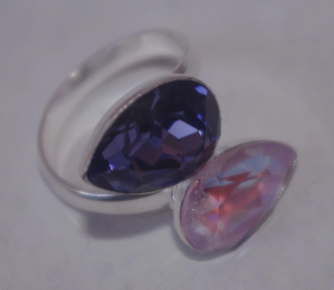 Bague Ajustable Swarovski Argent 925 3 Bague Ajustable Swarovski Argent 925 – Image 3