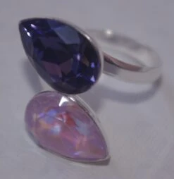 Bague Ajustable Swarovski Argent 925