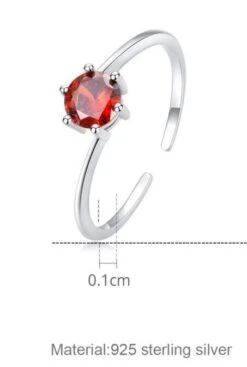 Bague éternité Rubis En Argent 925 -EtoileHarmonie Promos Boutique bague eternite zircon rouge argent 925 etoileharmonie fr 4
