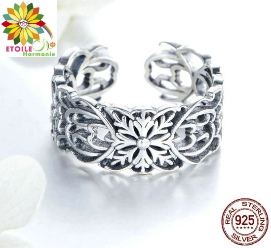 Bague Fleur De Vie Harmonie En Argent Sterling 925 2 Bague Fleur De Vie Harmonie En Argent Sterling 925 – Image 2