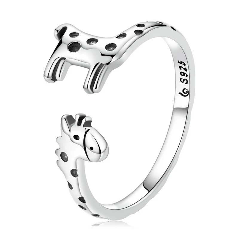 Bague Animale Originale En Argent 925 Sterlings - Éléphant Ou Girafe Au Choix 1 Bague Animale Originale En Argent 925 Sterlings - Éléphant Ou Girafe Au Choix