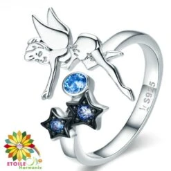 Bague Fée Avec étoiles Harmonie En Argent