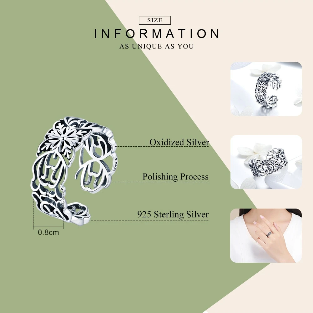 Bague Fleur De Vie Harmonie En Argent Sterling 925 5 Bague Fleur De Vie Harmonie En Argent Sterling 925 – Image 5