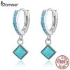 Boucles Oreilles Vintage Turquoise En Argent 925