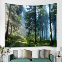 Tenture Forêt 8 Tenture Forêt -EtoileHarmonie Promos Boutique belle for t naturelle imprim grande tapisserie murale pas cher hippie tenture murale boh me tapisseries 2