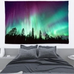 Tenture Mural Aurores Boréales -EtoileHarmonie Promos Boutique belles aurores bor ales nature tapisserie tenture murale boh me hippie psych d lique tapisseries murales 2