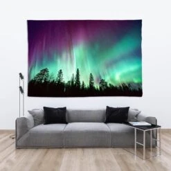 Tenture Mural Aurores Boréales -EtoileHarmonie Promos Boutique belles aurores bor ales nature tapisserie tenture murale boh me hippie psych d lique tapisseries murales 4