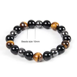 Bracelet œil De Tigre Hématite Et Obsidienne -EtoileHarmonie Promos Boutique bijoux zen bracelet oeil de tirgre protection etoile harmonie 3