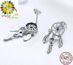 Boucles D'oreilles Capteur De Rêves 6 Boucles D'oreilles Capteur De Rêves -EtoileHarmonie Promos Boutique boucle oreille capteur de reve etoileharmonie aa