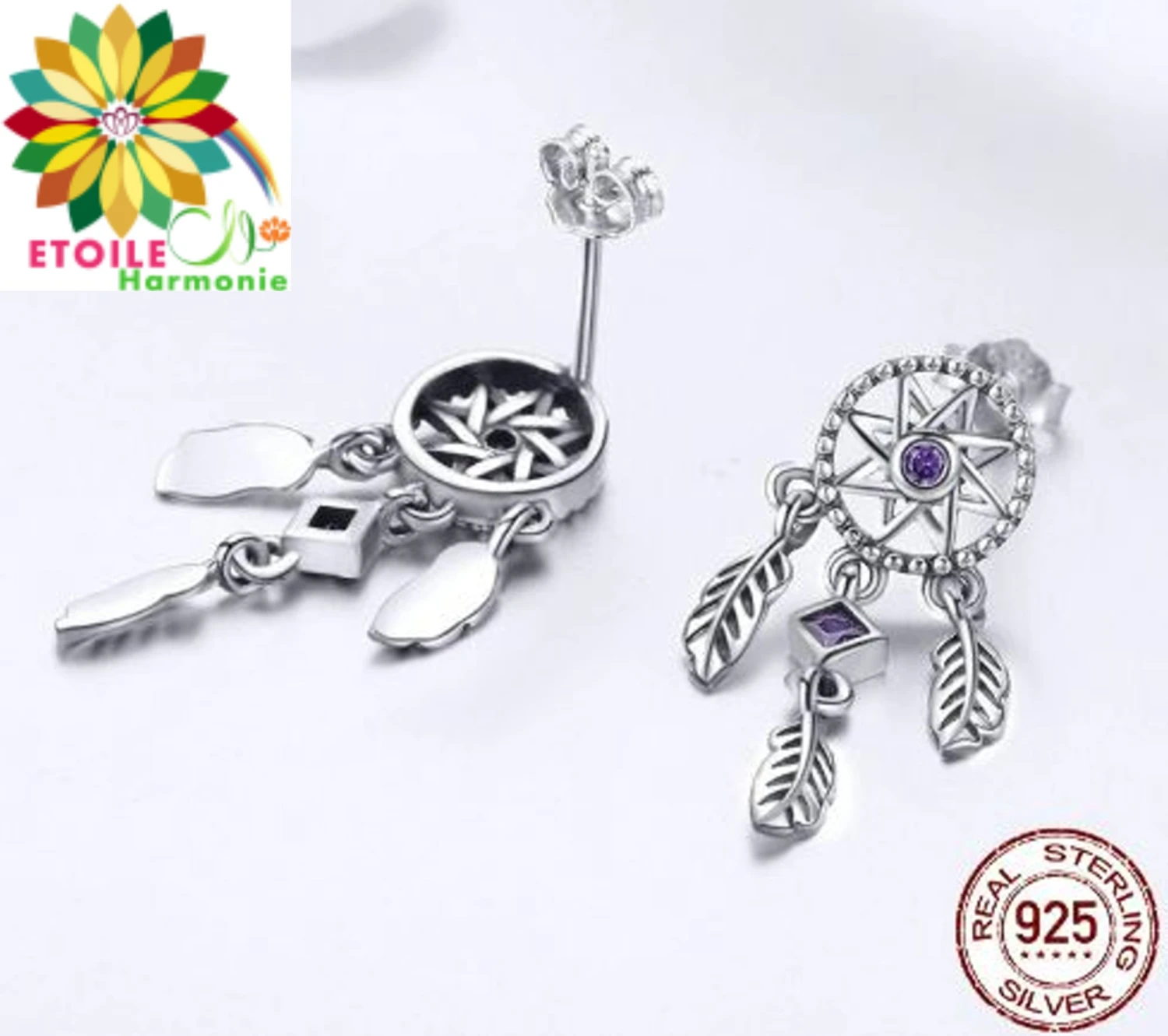 Boucles D'oreilles Capteur De Rêves 3 Boucles D'oreilles Capteur De Rêves – Image 3