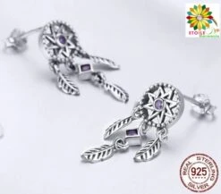 Boucles D'oreilles Capteur De Rêves 7 Boucles D'oreilles Capteur De Rêves -EtoileHarmonie Promos Boutique boucle oreille capteur de reve etoileharmonie aaaa