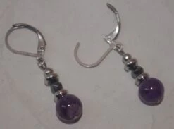 Boucles D'oreilles Améthyste Et Hématite 5 Boucles D'oreilles Améthyste Et Hématite -EtoileHarmonie Promos Boutique boucles oreilles amethyste hematite etoileharmonie 2