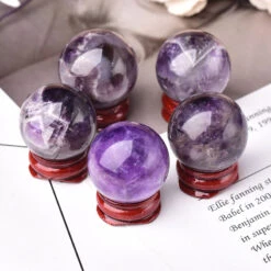 Petite Sphère D'améthyste -EtoileHarmonie Promos Boutique boule cristal amethyste sphere etoileharmonie 2
