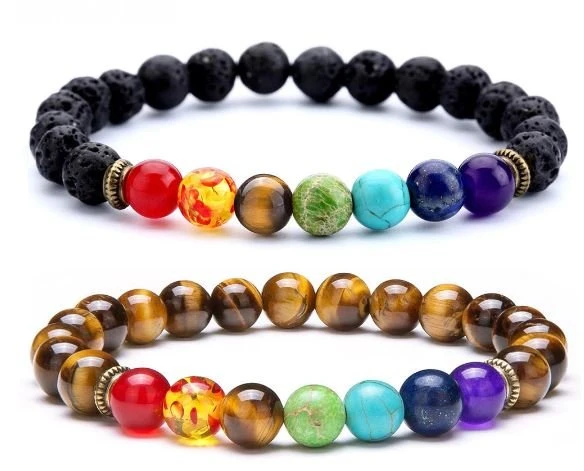 Bracelet Perles Des 7 Chakras Harmonie 2 Bracelet Perles Des 7 Chakras Harmonie – Image 2