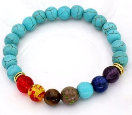 Bracelet Perles Des 7 Chakras Harmonie 3 Bracelet Perles Des 7 Chakras Harmonie – Image 3
