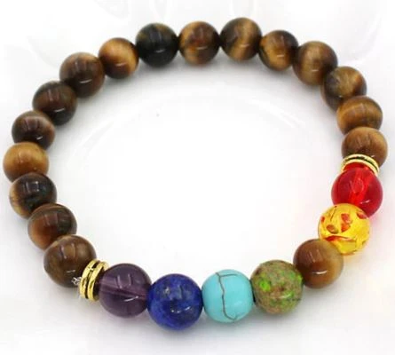Bracelet Perles Des 7 Chakras Harmonie 4 Bracelet Perles Des 7 Chakras Harmonie – Image 4