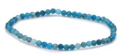Bracelet Apatite De Madagascar Perles Rondes 3 Mm