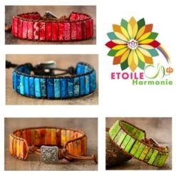 Bracelet Jaspe Esprit Clair Zen En Pierres Naturels