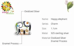 Breloque éléphant Coloré Harmonie 6 Breloque éléphant Coloré Harmonie -EtoileHarmonie Promos Boutique breloque bracelet elephant ganesh harmonie etoileharmonie