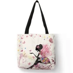 Sac De Course Cœur Fleurie -EtoileHarmonie Promos Boutique cabas sac fleurie coeur fleurs etoileharmonie 3