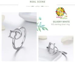 Bague Chat Et Cœur En Argent -EtoileHarmonie Promos Boutique capture0