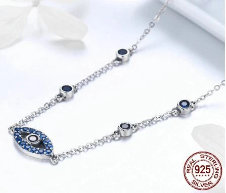 Collier Chaîne Pendentif Troisième Oeil En Argent 925 2 Collier Chaîne Pendentif Troisième Oeil En Argent 925 – Image 2