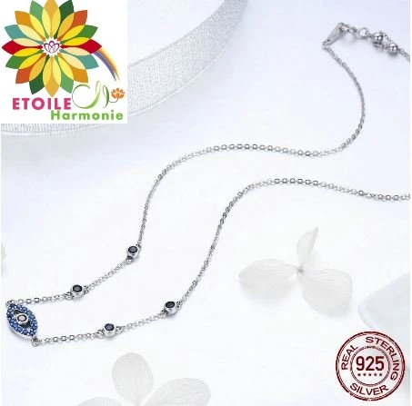 Collier Chaîne Pendentif Troisième Oeil En Argent 925 4 Collier Chaîne Pendentif Troisième Oeil En Argent 925 – Image 4