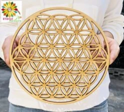 Symbole Fleur De Vie En Bois