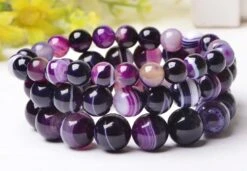 Bracelet En Perles Onyx Violet -EtoileHarmonie Promos Boutique etoileharmonie 12