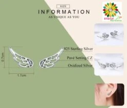 Boules D'oreilles Ailes D'ange -EtoileHarmonie Promos Boutique etoileharmonie boucles oreilles aile ange aa