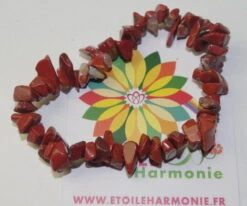 Bracelet Jaspe Rouge Du Brésil - Bijoux Baroque