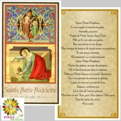 Image Pieuse Sainte Marie-Madeleine Du 22 Juillet