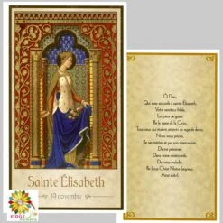 Image Pieuse Sainte Élisabeth Du 19 Novembre