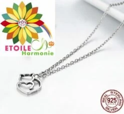 Collier Pendentif Chat En Argent -EtoileHarmonie Promos Boutique etoileharmonie pendentif chat argent 3