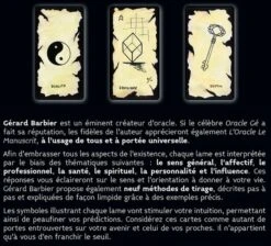 Oracle Le Manuscrit - Gérard Barbier - Cartomancie 7 Oracle Le Manuscrit - Gérard Barbier - Cartomancie -EtoileHarmonie Promos Boutique gerard barbier oracle etoileharmonie