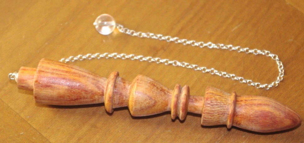 Grand Pendule Artisanal Perle Cristal De Roche 1 Grand Pendule Artisanal Perle Cristal De Roche