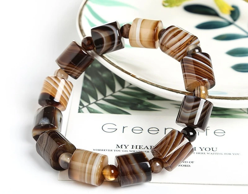 Bracelet Agate 12mm 2 Bracelet Agate 12mm – Image 2