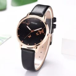 Montre Papillons Harmonie Pour Femme -EtoileHarmonie Promos Boutique montre en cuir quartz pour femmes l gante design simple cadran papillon mode de luxe robe 4