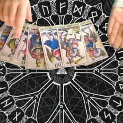 Tapis De Jeux De Cartes Astrologie Voyance -EtoileHarmonie Promos Boutique nappe tapis astrologie tarot oracales voyance etoileharmonie 3