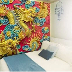 Tenture Psychédélique Dragon 7 Tenture Psychédélique Dragon -EtoileHarmonie Promos Boutique tenture dragon www etoileharmonie fr 2